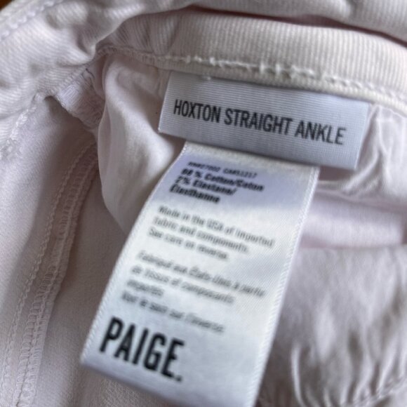 PAIGE HOXTON STRAIGHT ANKLE JEAN size 30 - Picture 3 of 6